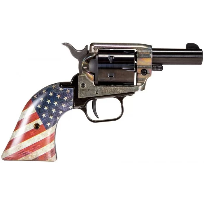 Heritage Barkeep Revolver - Simulated Case Hardened | .22 LR | 2.68" Barrel | 6rd | US Flag Grips