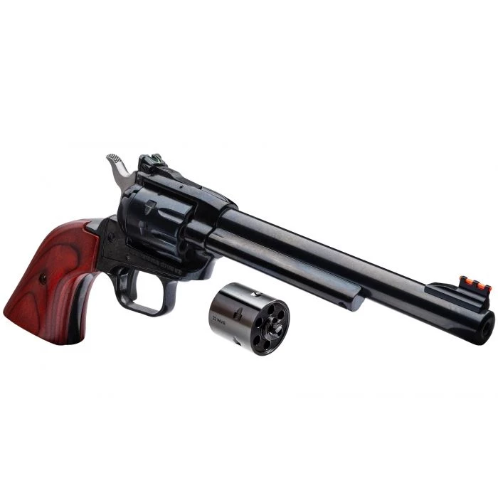Heritage Rough Rider Revolver - Black | .22 LR / .22 WMR | 6.5" Barrel | 9rd | Cocobolo Wood Grips | Adj. Sights