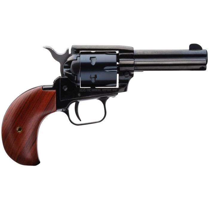 Heritage Rough Rider Revolver - Black | .22 LR / .22 WMR | 3.5" Barrel | 6rd | Cocobolo Bird Head Wood Grips