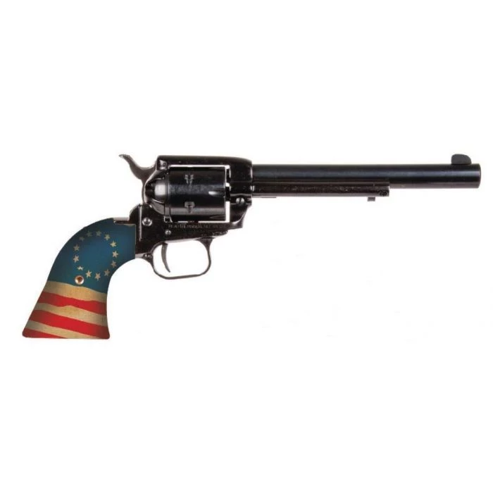 Heritage Rough Rider Revolver - Black | .22 LR | 6.5" Barrel | 6rd | Honor Betsy Ross Grips